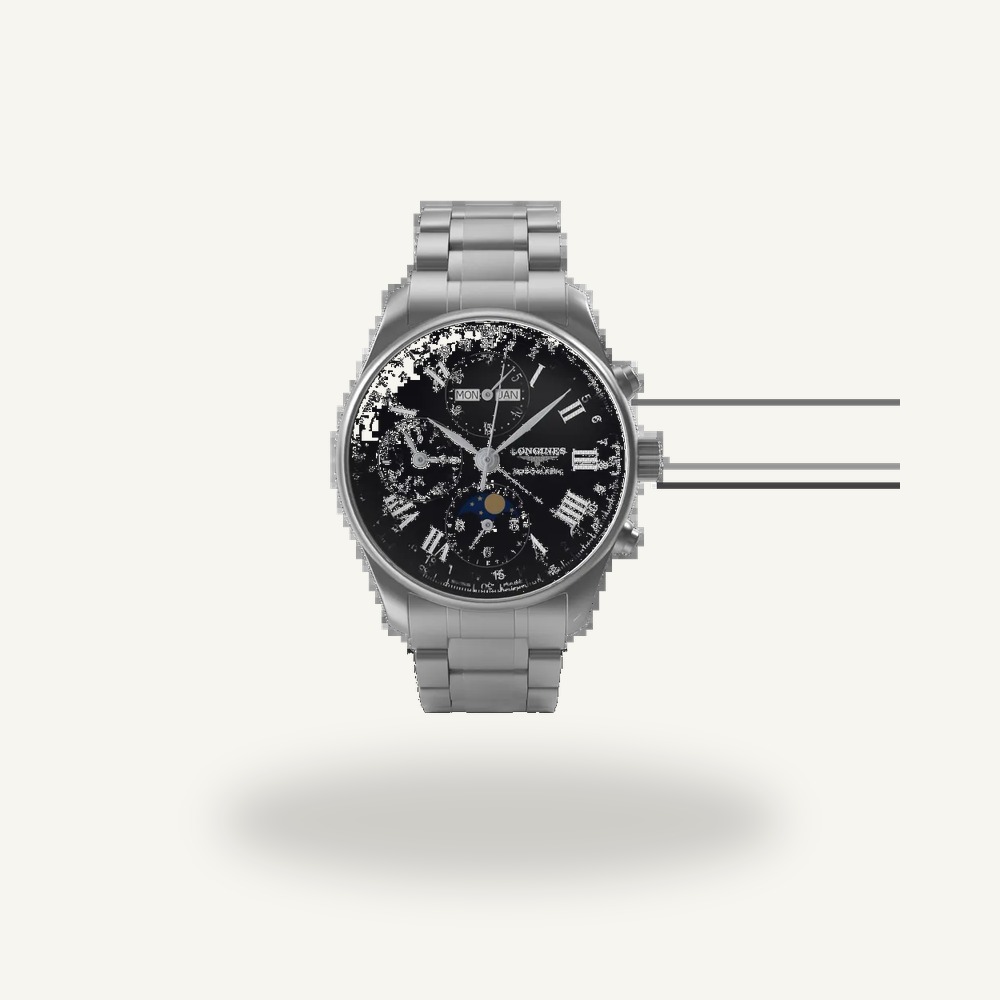 Men's Machine Stainless Steel Quartz Chronograph Watch